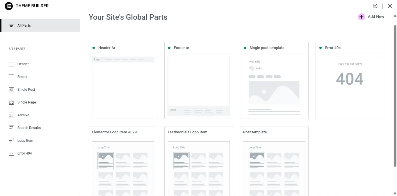 بناء متجر WooCommerce باستخدام Elementor Theme Builder